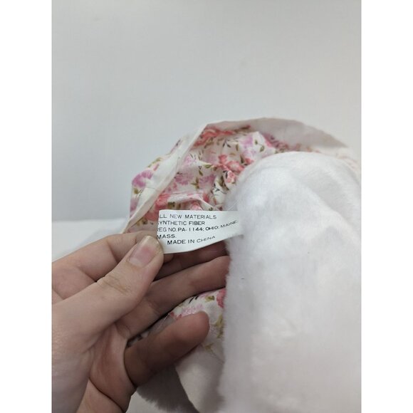 Vintage Easter Creations Bunny Mother And Baby Floral Dress Stuffed Animal 13" - Picture 3 of 4